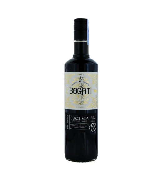 Bogati Čokolada 0,7L – Liker od čokolade s 22% alkohola, savršen uz slastice ili kao aperitiv
