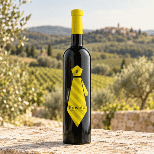 Boca KRAVATA Malvazija istarska 0,75L, suho bijelo vino iz Istre, idealno za predjela, ribu i jela s tjesteninom.