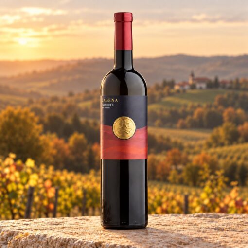 Lagena Cabernet Sauvignon 0,75 l – boca u ambijentu nadahnutom područjem Moslavina.