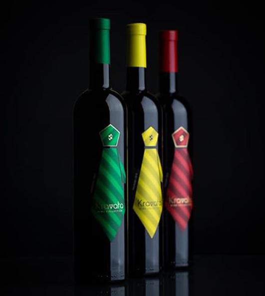 Kravata vina: Malvazija, Graševina, Teran – vrhunska hrvatska vina savršena kao poklon s prepoznatljivim brendom Kravata.